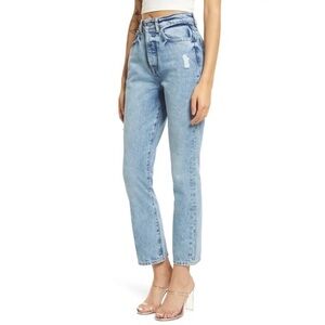 NWT Lovers + Friends Reece High Rise Slim Straight Jeans